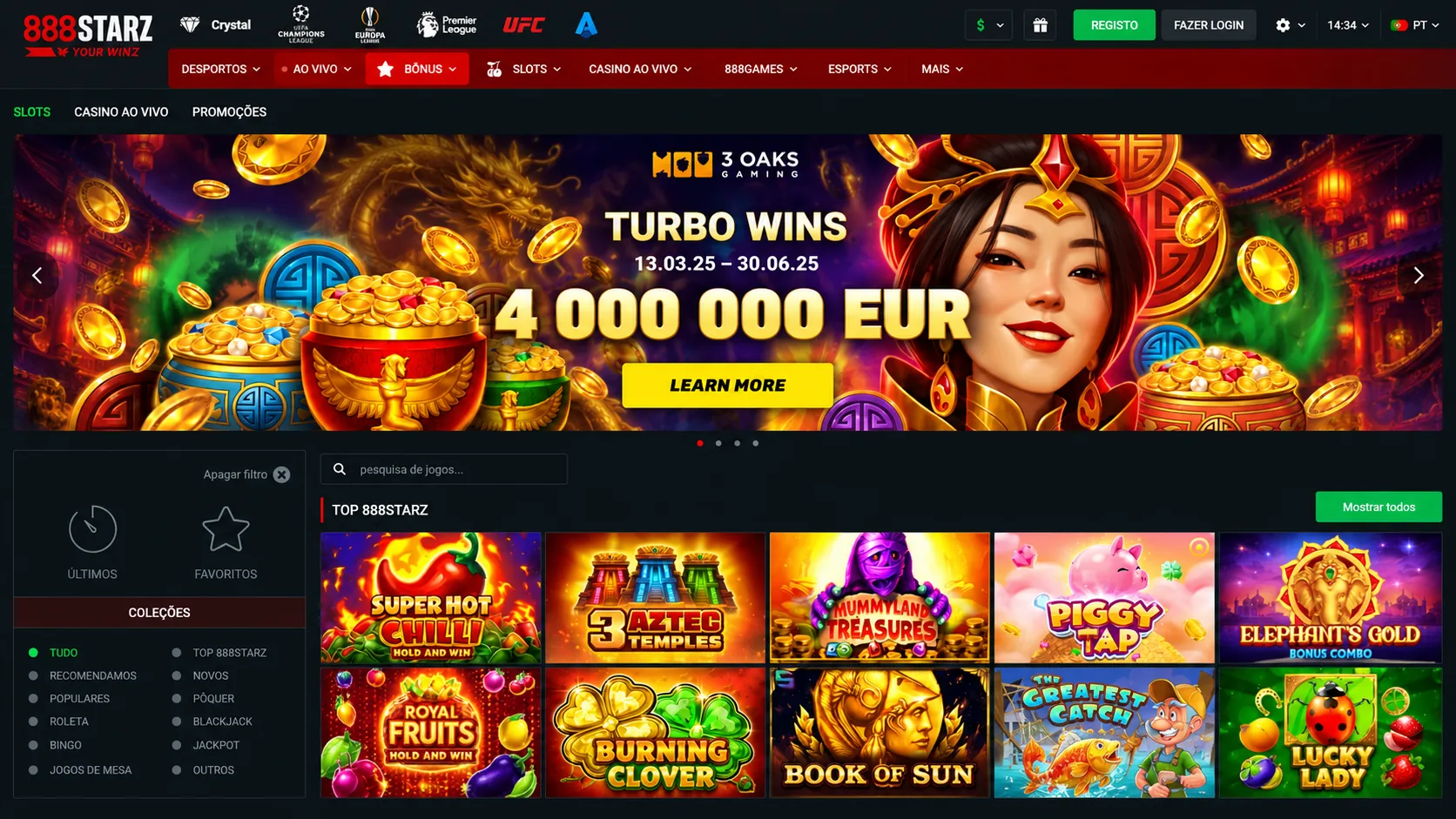 888Starz casino games lobby في تونس