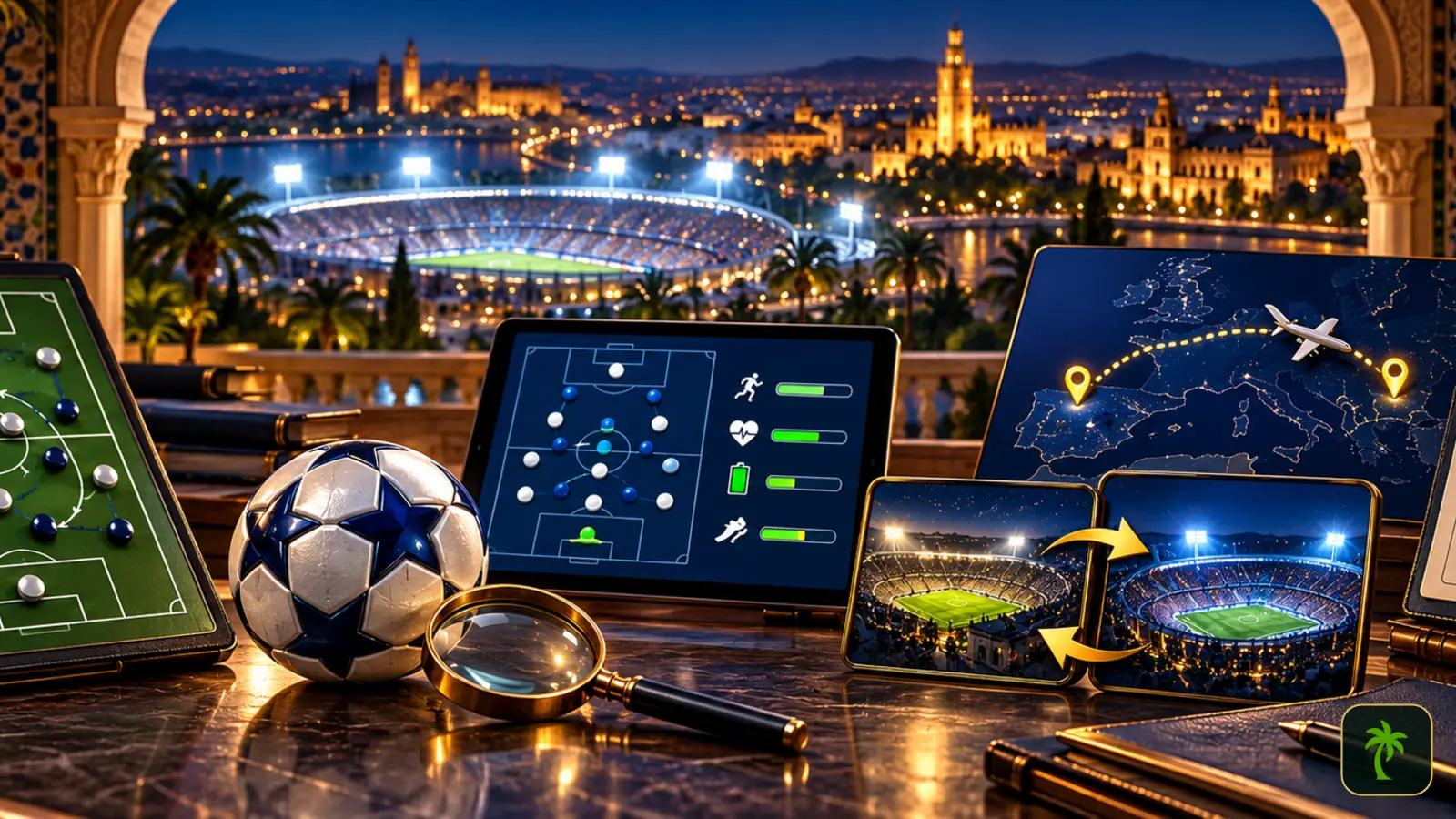 لوحة تكتيكية وبيانات جاهزية اللاعبين وخريطة السفر والملاعب لتحليل رهانات دوري أبطال أوروبا في تونس