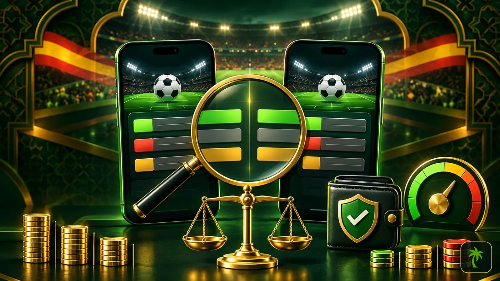 مقارنة بين تطبيقين للمراهنة على الدوري الإسباني من حيث الاحتمالات والدفع وأمان الحساب والسرعة في تونس